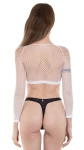 Dámský síťovaný top bílý 2458 - foto 3