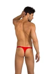 Pánská lesklá tanga červená 6845 - foto 2