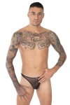 Pánská průhledná tanga černá 6977 - foto 1