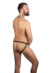 Pánský lesklý jockstrap černý 7015 - foto 5