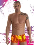 Men's Boxer Swim Shorts in Orange-Yellow 7136 - foto 3