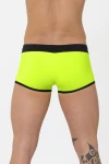 Men's Boxer Swim Shorts with Push-Up Effect in Reflective Yellow-Green 7223 - foto 2