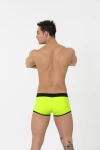Men's Boxer Swim Shorts with Push-Up Effect in Reflective Yellow-Green 7223 - foto 4