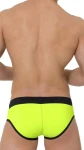 Pánske reflexné žluto-zelené plavky push-up slip 7225 - foto 3