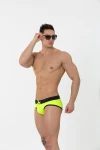 Men's Push-Up Swim Briefs in Reflective Yellow-Green 7227 - foto 4