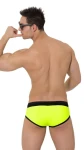 Men's Push-Up Swim Briefs in Reflective Yellow-Green 7227 - foto 3