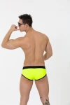 Men's Push-Up Swim Briefs in Reflective Yellow-Green 7227 - foto 5