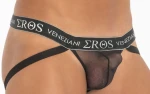 Men's Transparent Jockstrap Black 7275 - foto 5