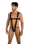 Men's Glossy Bodysuit Black 7318 - foto 1