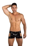 Men's Shiny Boxers with Suspender Effect Black 7324 - foto 1