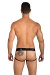 Pánsky lesklý jockstrap čierny 7332 - foto 2