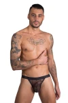 Pánská krajková tanga černá 7343 - foto 1