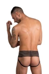 Men's Luxurious Black Jockstrap with Lace and Stripes 7345 - foto 2