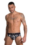 Pánské slip plavky černobílé 7364 - foto 1