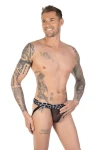 Pánský leopardí průhledný jockstrap černý 7424 - foto 1