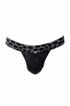 Pánská lesklá tanga černá 7427 - foto 3