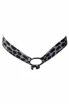 Pánský leopardí jockstrap černý 7430 - foto 3