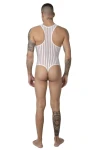 Pánské transparentní body tanga bílé 7447 - foto 4