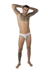 Pánské krajkové brazilky bílé 7462 - foto 3