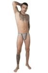 Pánske krajkové brazilky šedé 7465 - foto 3