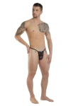 Pánská průhledná mini-tanga černá 7473 - foto 3