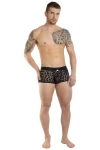 Pánské push-up boxerky leopardí černé 7479 - foto 3