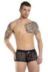 Pánské push-up boxerky leopardí černé 7479 - foto 1