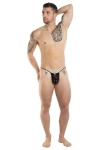 Pánske leopardie tanga čierne 7484 - foto 4