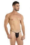 Pánske leopardie tanga čierne 7484 - foto 1