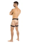 Pánsky leopardí jockstrap čierny 7486 - foto 4