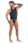 Pánske matné body tanga čierne 7509 - foto 3