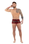 Men's Transparent Boxers Black-Red 7521 - foto 3