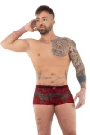 Men's Transparent Boxers Black-Red 7521 - foto 1