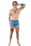 Pánske krajkové boxerky svetlo modré 7535 - foto 5