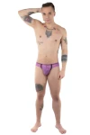 Pánské krajkové brazilky fialové 7539 - foto 4