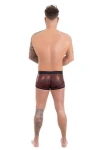 Men's Shiny Boxer Shorts Black-Red 7552 - foto 5