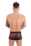 Men's Shiny Boxer Shorts Black-Red 7552 - foto 2