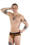 Men's Bold Leopard Print Push-Up Briefs 7566 - foto 1