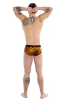 Men's Bold Leopard Print Push-Up Briefs 7566 - foto 5
