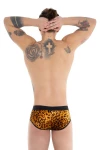 Men's Bold Leopard Print Push-Up Briefs 7566 - foto 2