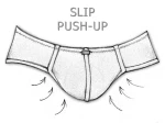 Pánske push-up slipy čierne 7285 - foto 3