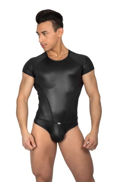 Pánske lesklé body čierne 7280