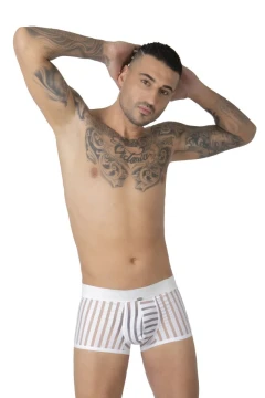 Pánske push-up boxerky biele 7448
