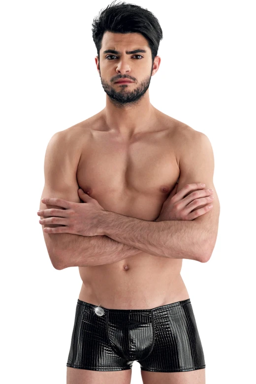 Pánske lesklé boxerky 7163