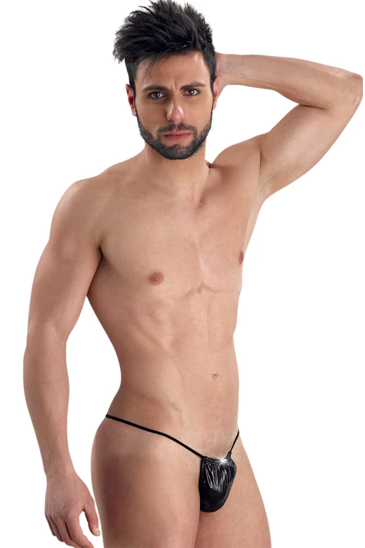 Pánská lesklá mini-tanga 7170