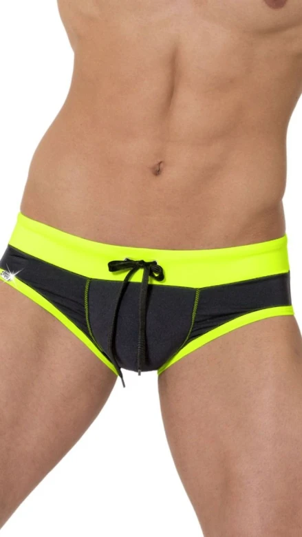 Pánske plavky push-up slip čierne 7226